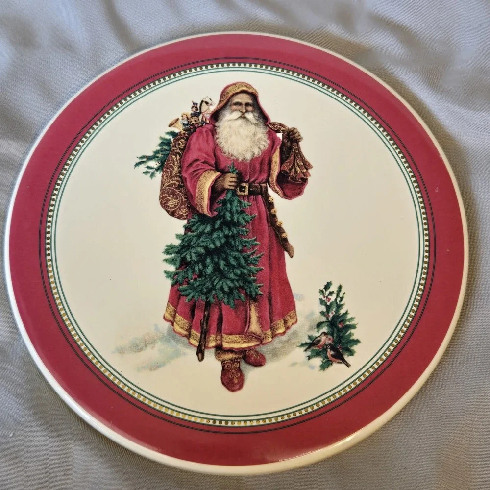Hallmark Trivet Santa Father Christmas Old Saint Nick Ceramic Decor Display 7